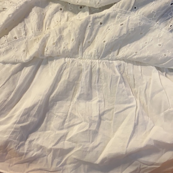 American Eagle White Tiered Eyelet Skirt - Picture 7 of 7